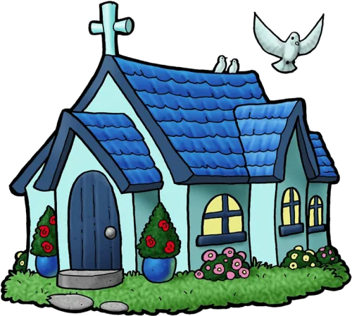 Clipart Church Country Church - Church Cartoon