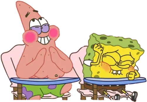 #laughing #laugh #laughter #spongebob #patrick #school - Spongebob And Patrick