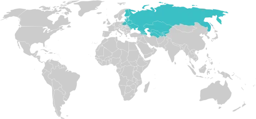 Transparent Modern Border Png - Russian Empire Modern Map