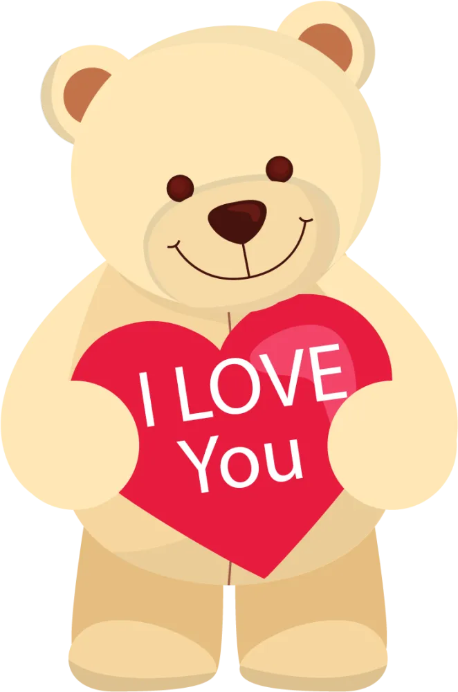 Teddy Bear Clipart Png Image - Love You Teddy Bear Cartoon