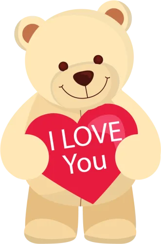 Teddy Bear Clipart Png Image - Love You Teddy Bear Cartoon