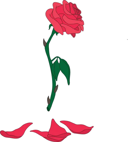Clipart Rose Beauty And The Beast - Rose Beauty And The Beast Png