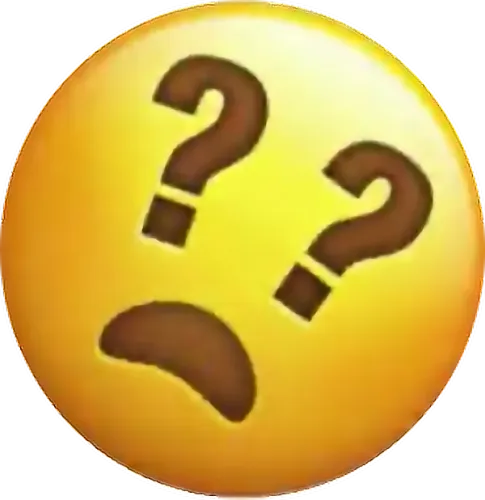 Transparent Yellow Question Mark Png - Question Mark With Eyes