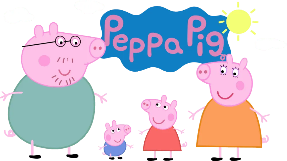 Peppa Pig Family - Peppa Pig Png