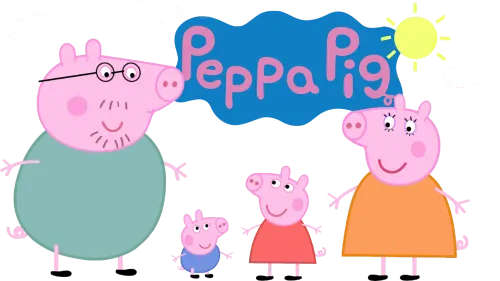 Peppa Pig Family - Peppa Pig Png