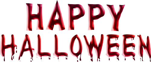 Happy Halloween 2018 Png Free Images - Happy Halloween Red Png