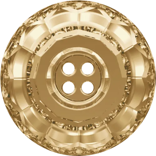 Swarovski 3008 Classic Button 14mm Crystal Golden Shadow - Swarovski Crystal Buttons