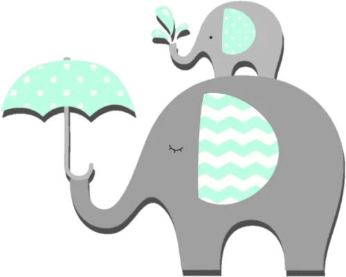 Free Png Download Baby Shower Elephant Png Images Background - Transparent Background Baby Shower Clipart