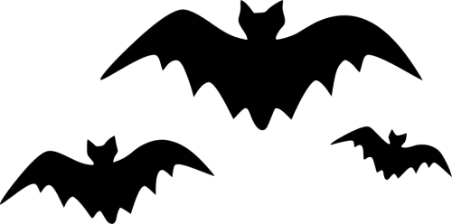 Clip Art Bats Svg - Halloween Bats