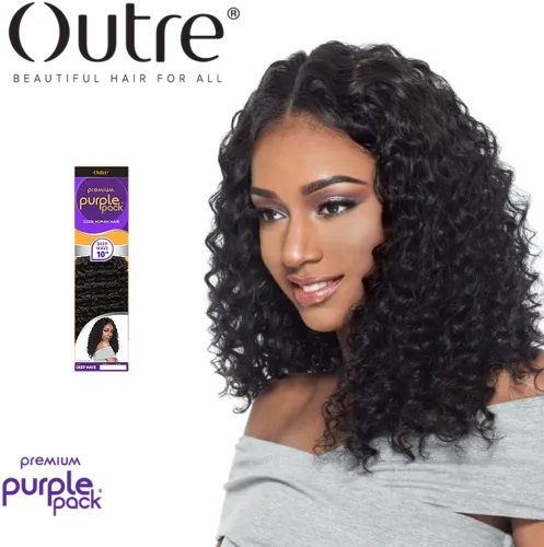 Outre Premium Purple Pack Deep Wave Weave - Deep Wave Purple Pack Hair