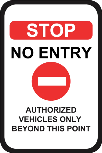 Transparent No Entry Png - No Entry Sign Vehicle