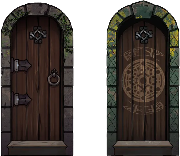 Dungeonland Door Token Board Game Fantasy Rpg Token - Home Door