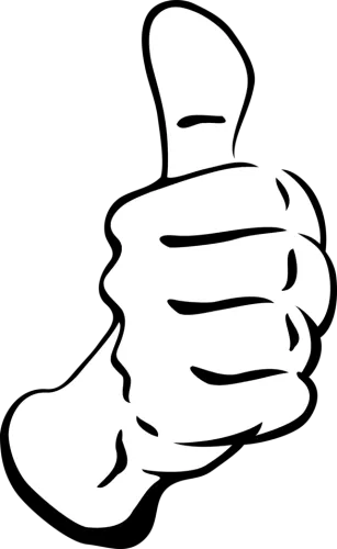 Free Clipart Thumb Up With Arm People - Best Of Luck Thumb