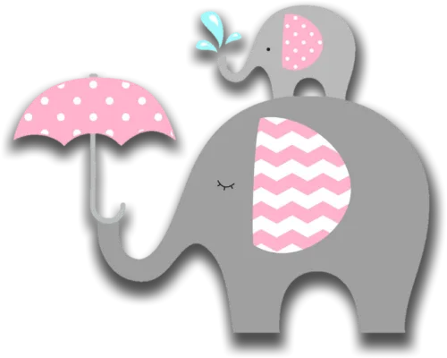 #pink #elephant #animals #babyshower #baby #decoration - Elefante Baby Shower Niña