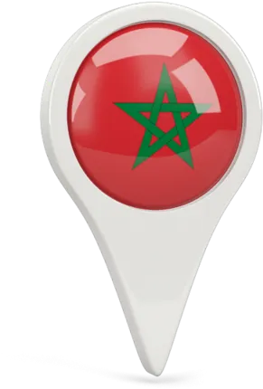 Download Morocco Flag Free Png Image - Morocco Pin Png