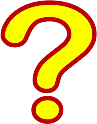 Question Mark Awesome Clipart Marl Red And Yellow Free - Red And Yellow Question Mark