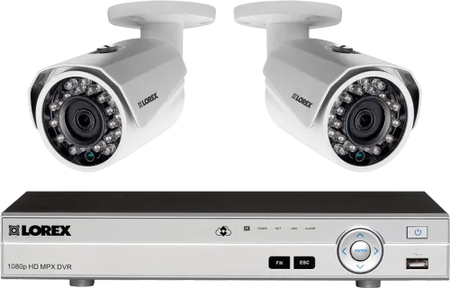 Home Security System With 2 Hd 1080p Security Cameras - Wireless Security Camera System