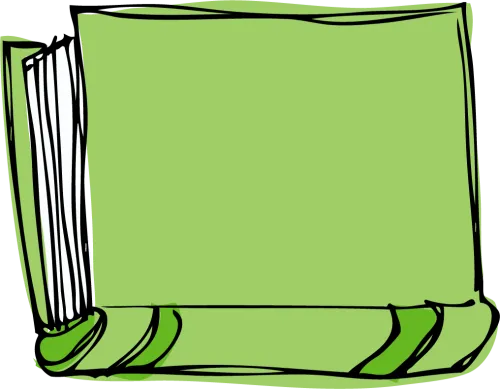 Spine Of A Book Clipart Banner Download Green Book - Libro Png Dibujo