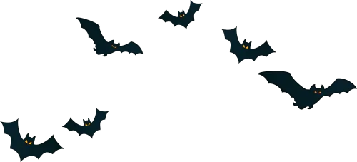 Halloween Bats Decor Png - Transparent Background Bats Clipart