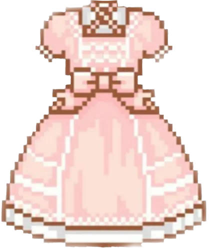 #pink #cute #dress #lolita #sweetlolita #pixel #kawaii - Pixel Art Dress