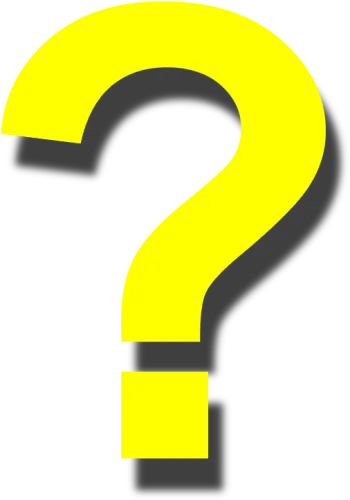 Exclamation Mark Yellow Blue Torn Paper Revealing Question - Yellow Question Mark Png