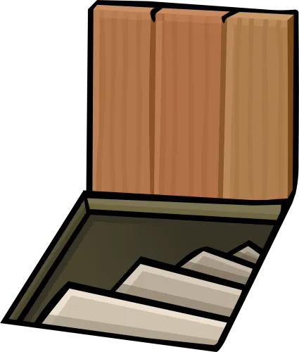 Clipart Door Opening Door - Open Trap Door Png