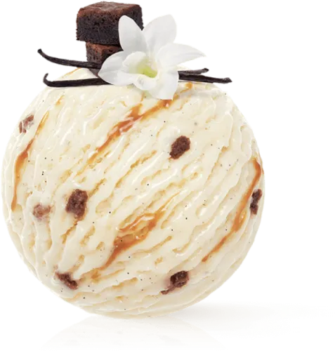 Vanilla Brownie Ice Cream - Butterscotch Ice Cream Scoop