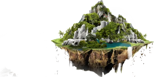 Island Floating Download Hd Png Clipart - Floating Island Png