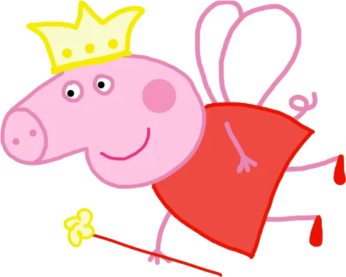 Peppa Pig Princess Clipart Free Coloring Sheets - Peppa Pig Clipart Png