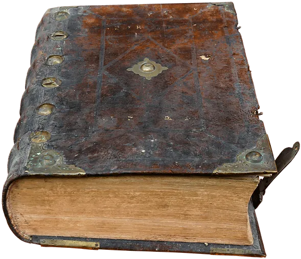 Old Book With Hard Cover - Old Leather Cover Book