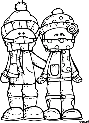 Cold Weather Png Black And White - Cold Weather Coloring Pages