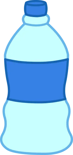 Plastic Water Bottle Black And White Clipart - Plastic Water Bottle Clipart