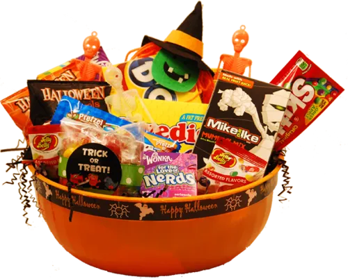 Halloween Candy Png -happy Haunting Halloween Gift - Halloween Candy Bucket Png