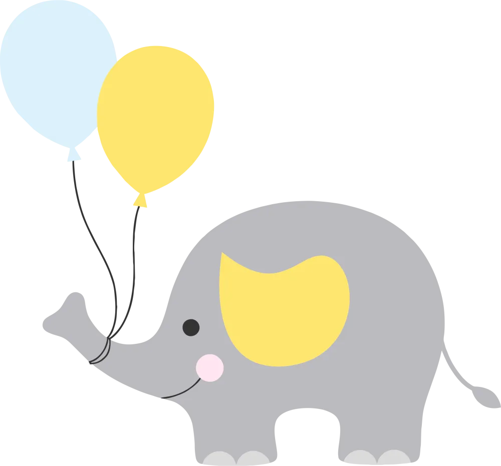 Baby Elephant Baby Shower Png - Baby Shower Png