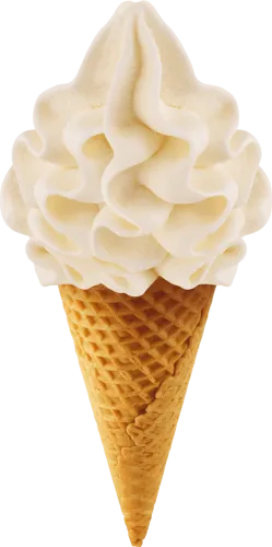 Ice Cream Cones Neapolitan Ice Cream Sundae - Soft Strawberry Vanilla Ice Cream