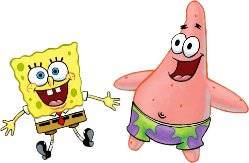 Spongebob Freetoedit Patrick Squidward Mrkrabs Plank - Spongebob And Patrick Clipart