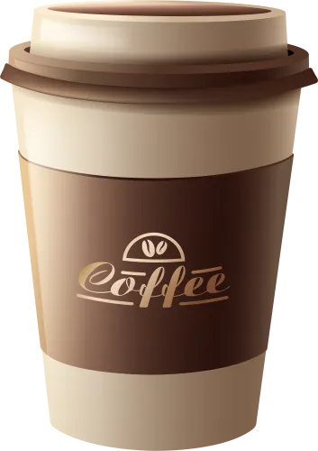Brown Plastic Coffee Cup Png Clipart Image - Plastic Coffee Cup Png