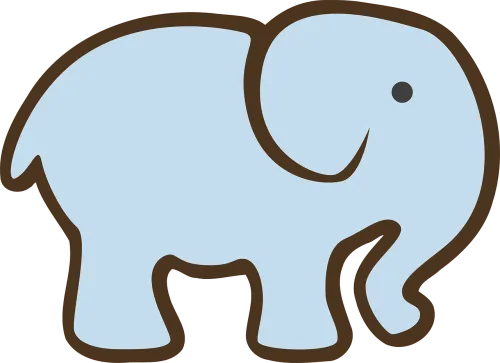 Clip Art Baby Elephant African Elephant Elephants Image - Baby Shower Elephant Clipart