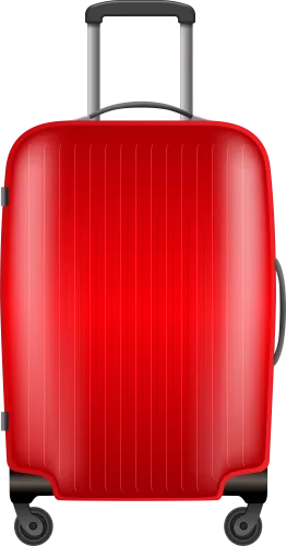 Travel Clipart Travel Case - Red Travel Bag Png