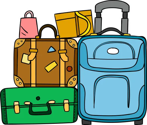 Suitcase Baggage Travel - Luggage Clipart