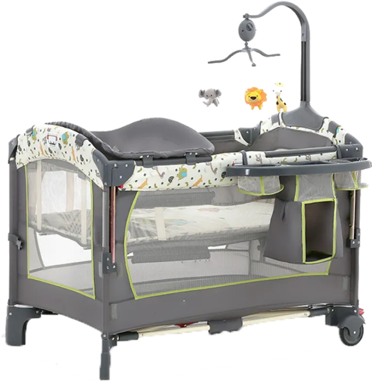 Hugo Baby La Bestia 4 In 1 Bedside Baby Cot Playpen - Newborn Baby Cot Bed