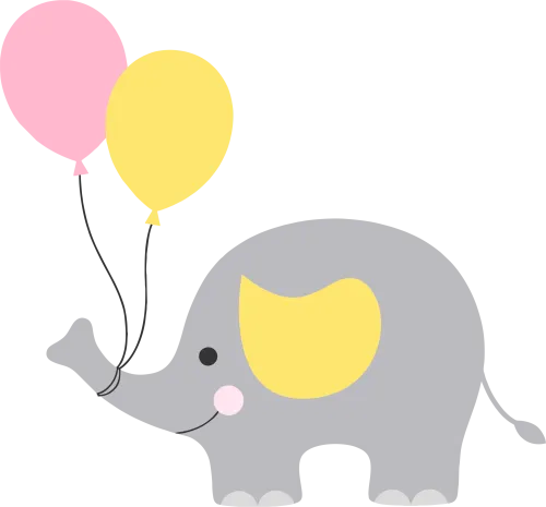 Baby Shower Elephant Clip Art - Baby Shower Png