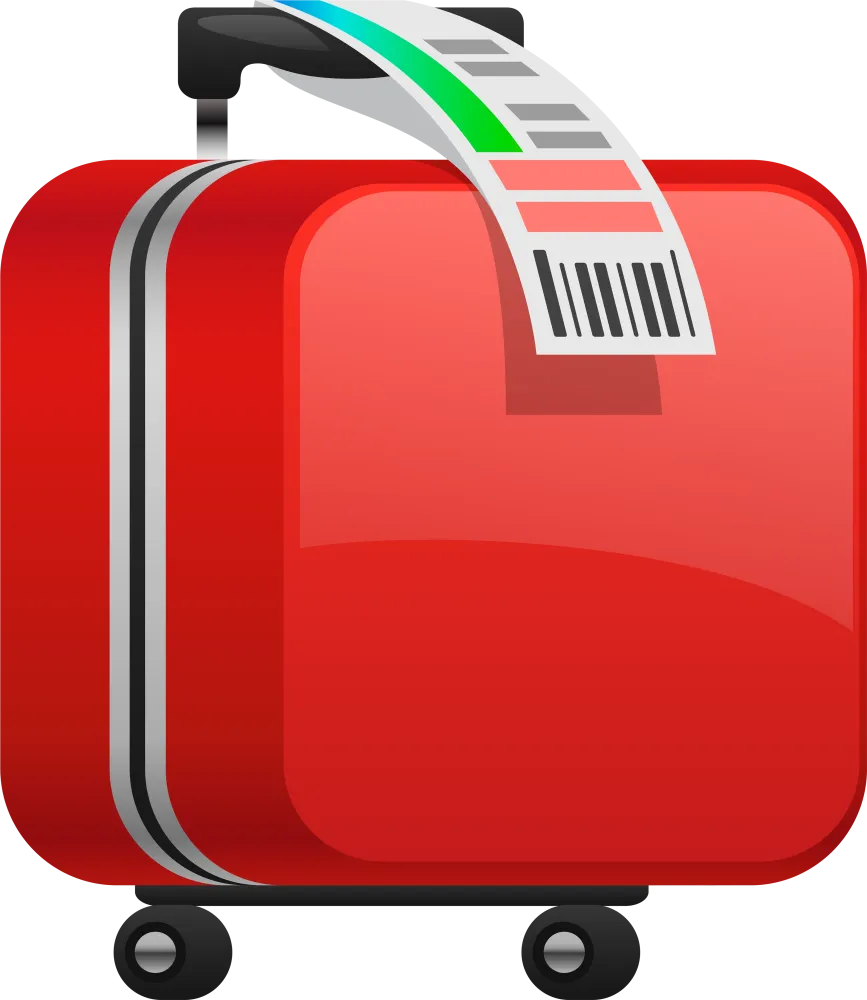 Download Suitcase Png Image - Red Suitcase Clipart