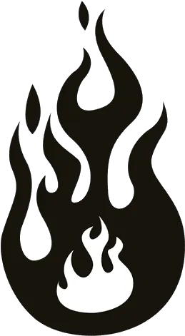 Flame Fire Flames Clipart Black And White Transparent - Fire Clipart Black And White