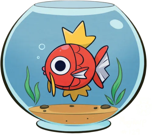 Little Magikarp By Twime - Magikarp In A Fish Bowl