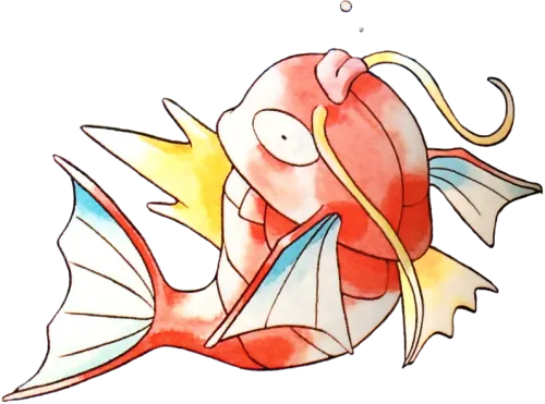Transparent Magikarp - Pokemon Red And Blue Magikarp