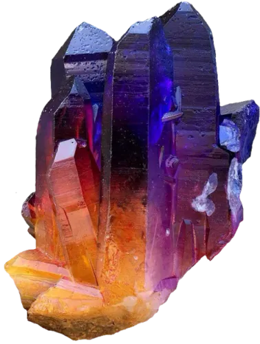 Orange And Purple Crystal Transparent Png Image - Orange And Purple Crystal