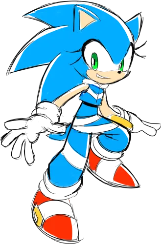 Sonic The Hedgehog Png Image Background - Sonic The Hedgehog Gender Bender Sonic