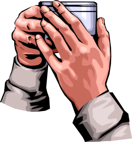 Transparent Hand Hold Png - Hand Holding Coffee Mug