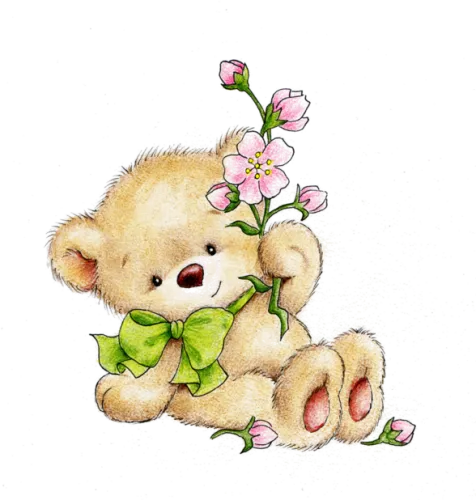 Transparent Cute Teddy Bear Clipart - Cartoon Drawing Of Teddy Bear